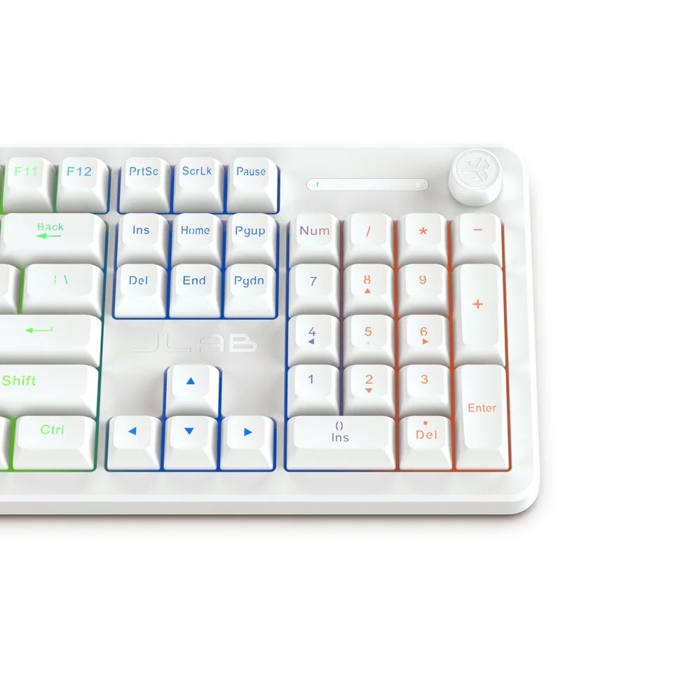 Jlab Nightfall Wired Gaming Keyboard - White 3