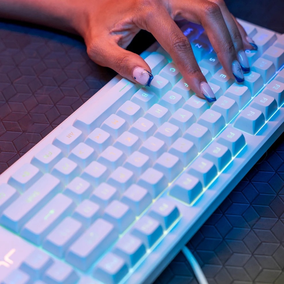 Jlab Nightfall Wired Gaming Keyboard - White 4