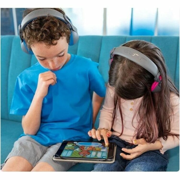Jlab JBuddies Studio 2 Wireless Headphones - Gray/Pink 6