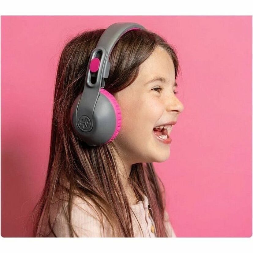 Jlab JBuddies Studio 2 Wireless Headphones - Gray/Pink 7