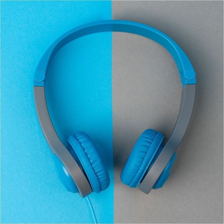 Jlab JBuddies Folding Wired Headphones Gen 2 - Blue/Gray 6