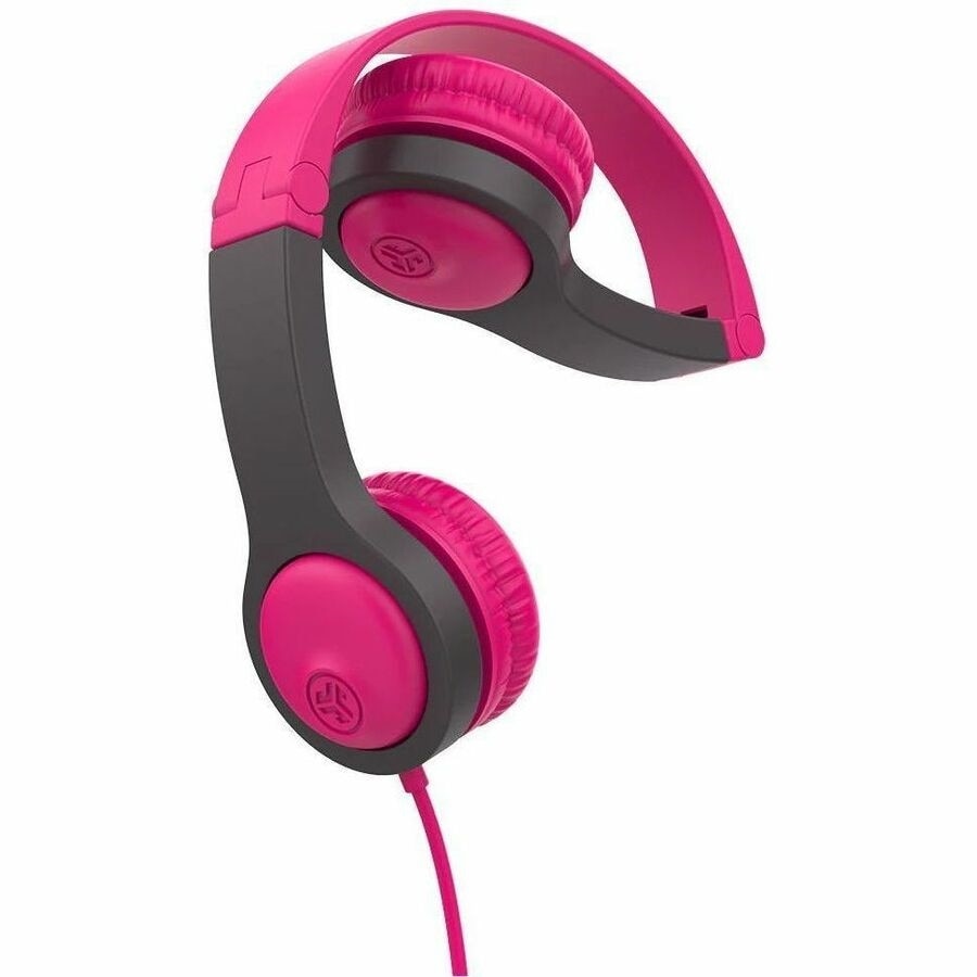 Jlab JBuddies Folding Wired Headphones Gen 2 - Pink/Gray 2