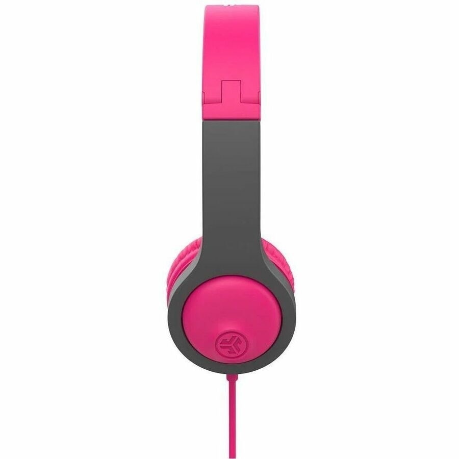 Jlab JBuddies Folding Wired Headphones Gen 2 - Pink/Gray 4