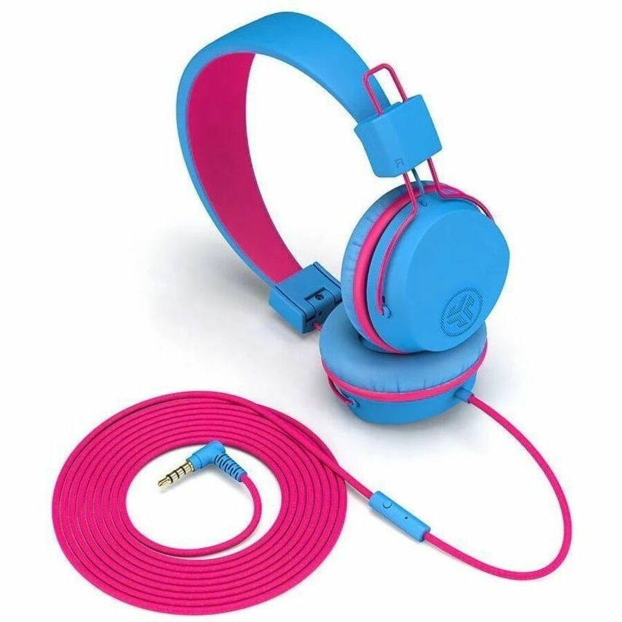 Jlab JBuddies Studio Wired Headphones - Blue/Pink 6