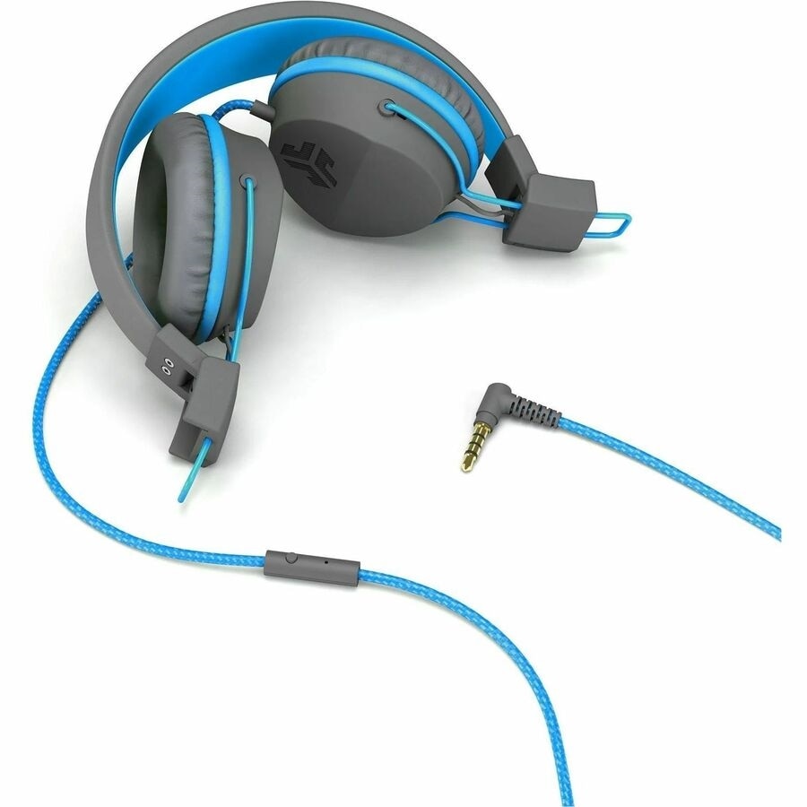 Jlab JBuddies Studio Wired Headphones - Gray/Blue 3