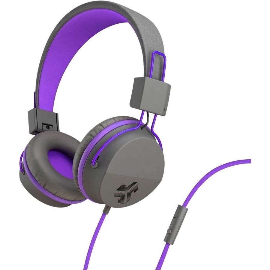 Jlab JBuddies Studio Wired Headphones - Gray/Purple 4