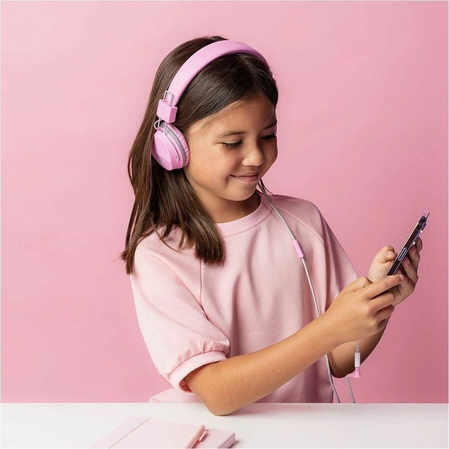 Jlab JBuddies Studio Wired Headphones - Pink 4