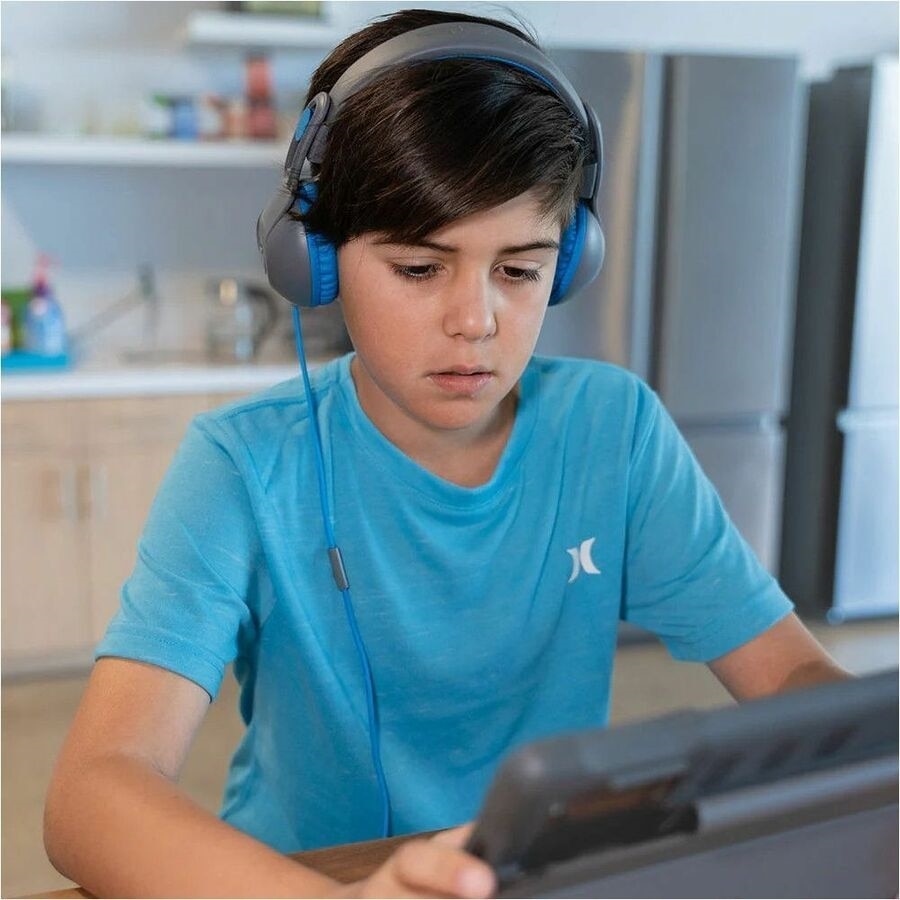 Jlab JBuddies Studio 2 Wired Headphones - Blue/Gray 4