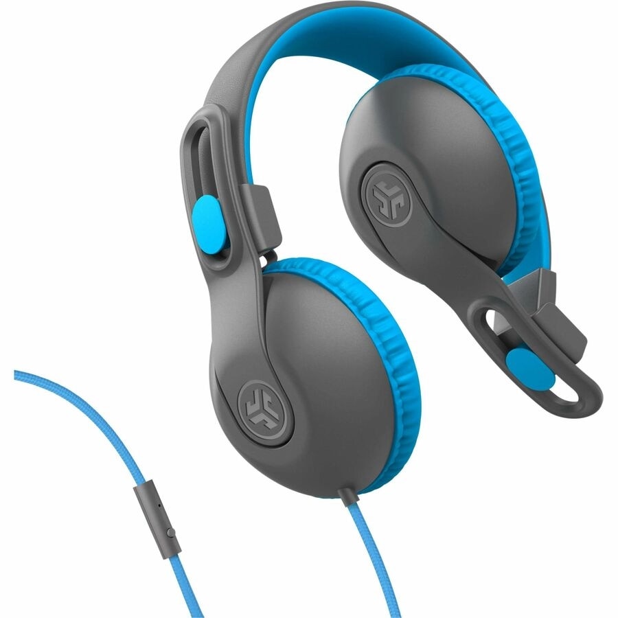 Jlab JBuddies Studio 2 Wired Headphones - Blue/Gray 5