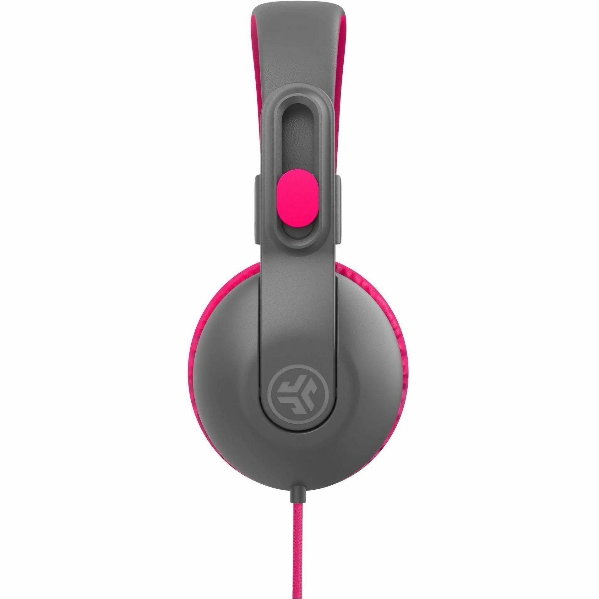 Jlab JBuddies Studio 2 Wired Headphones - Gray/Pink 2