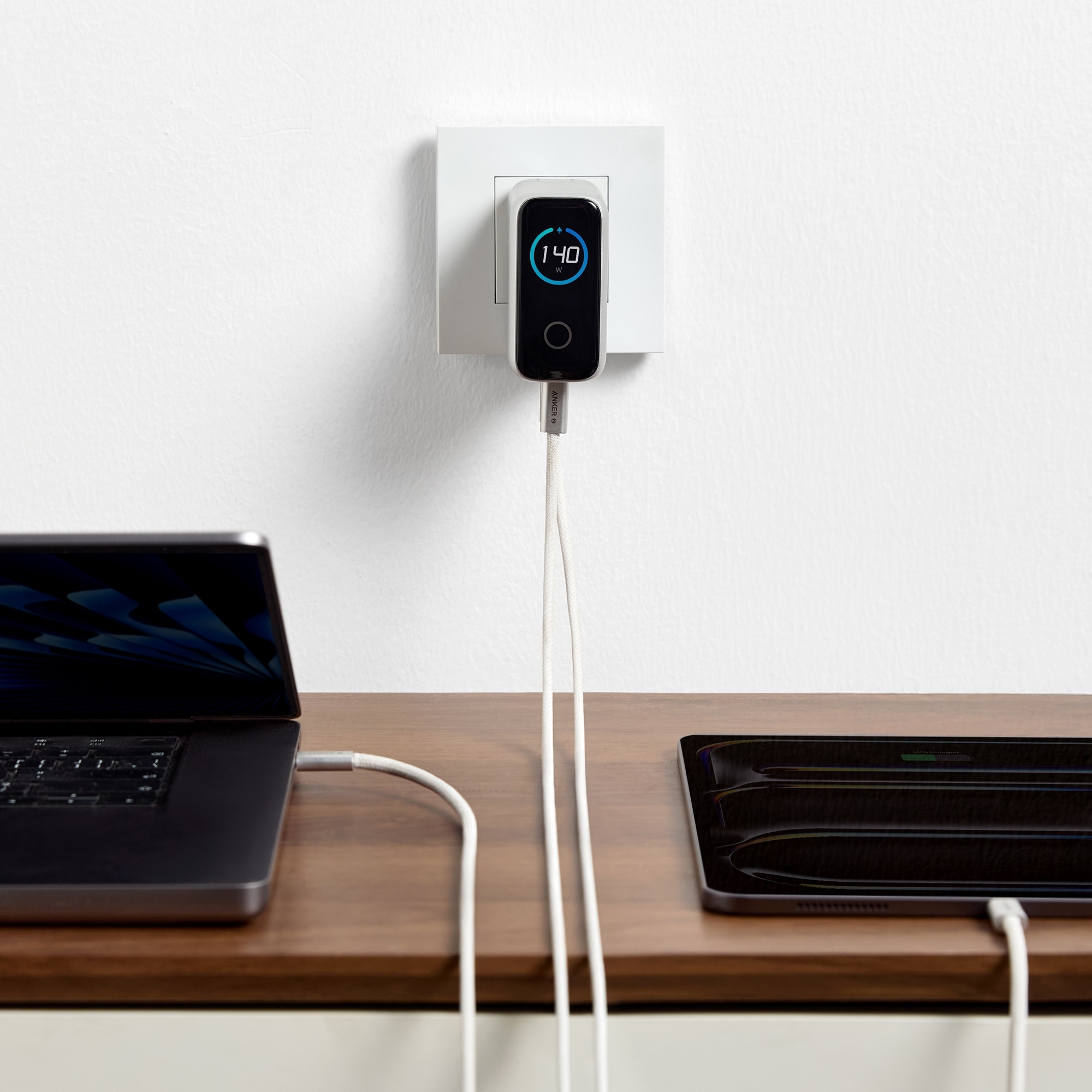 Anker Charger (140W, 4-Port, PD 3.1) with USB-C Cable - Silver 6