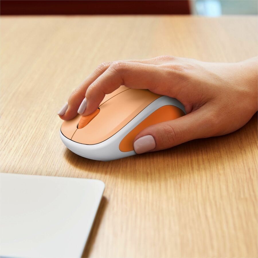 Logitech Design Mouse Wireless Mouse Limited Edition - USB Receiver, 12 months AA Battery Life, Portable & Lightweight, Light Orange 5