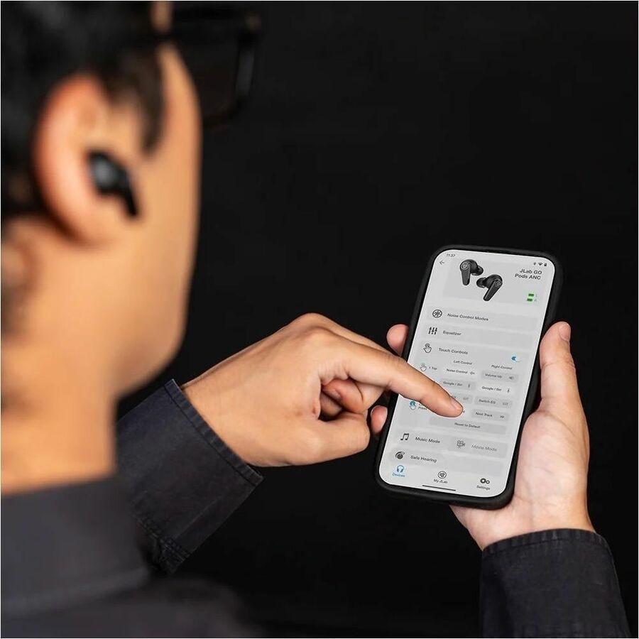 JLab Go Pods ANC True Wireless Earbuds - Black 6