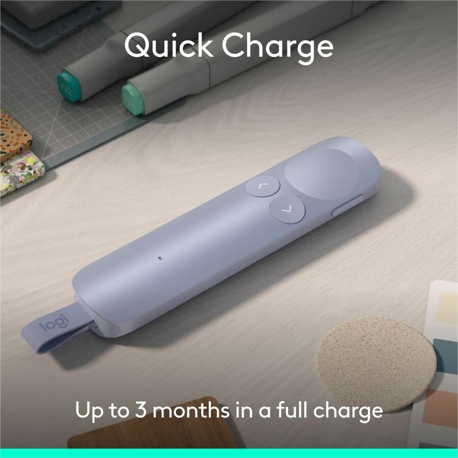Logitech Spotlight 2 Presentation Remote - Light Lilac 8
