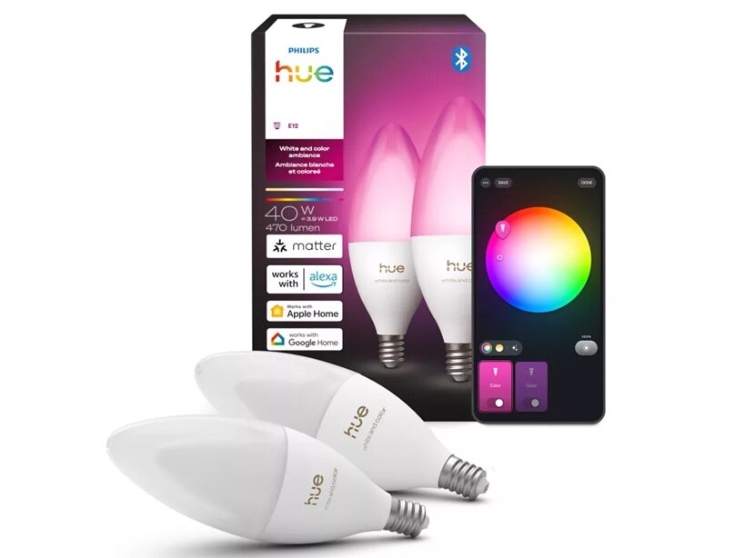 Philips Hue Color E12 Candle 2-pack 4