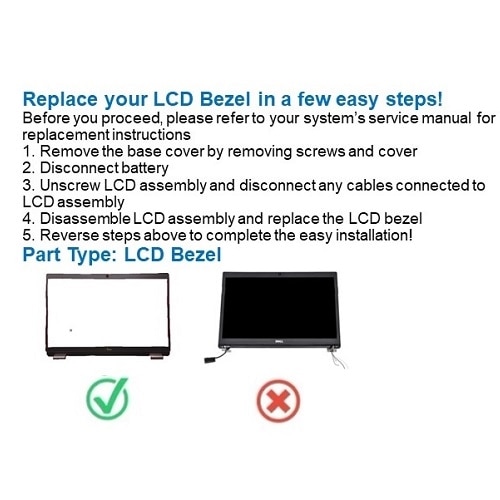 Dell Non-Touch LCD, HD Camera and Microphone Bezel 2