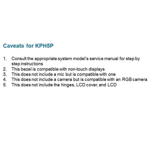 Dell Non-Touch LCD, HD Camera and Microphone Bezel 3
