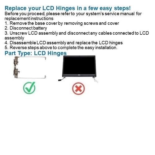 Dell Left/Right Hinge for LCD 2