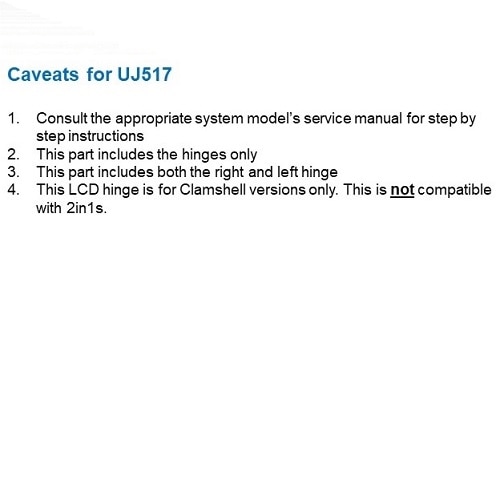 Dell Left/Right Hinge for LCD 3