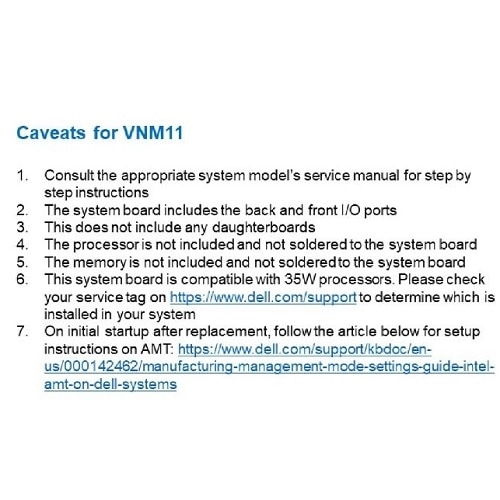 Dell 마더보드 어셈블리, 인텔 Q670 3