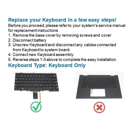 Dell English-International Non-Backlit Keyboard with 82-keys 2