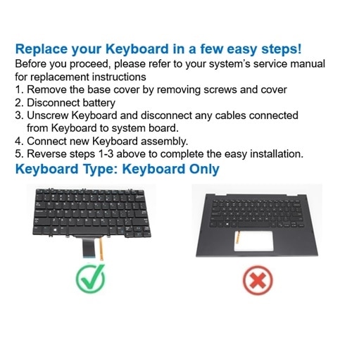 Dell English-International Non-Backlit Keyboard with 74-keys 2