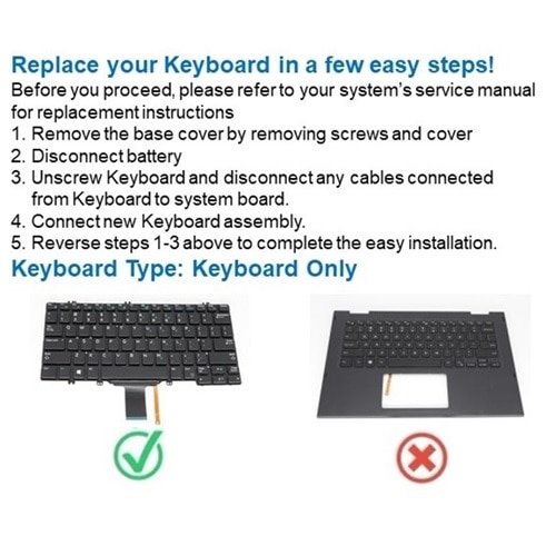 Dell French European Backlit Keyboard with 80-keys 2