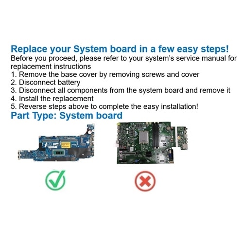 Dell-hovedkortmontering, Intel i5-1135G7 2