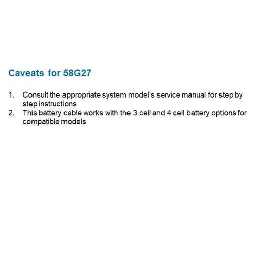 Cavo batteria Dell 3