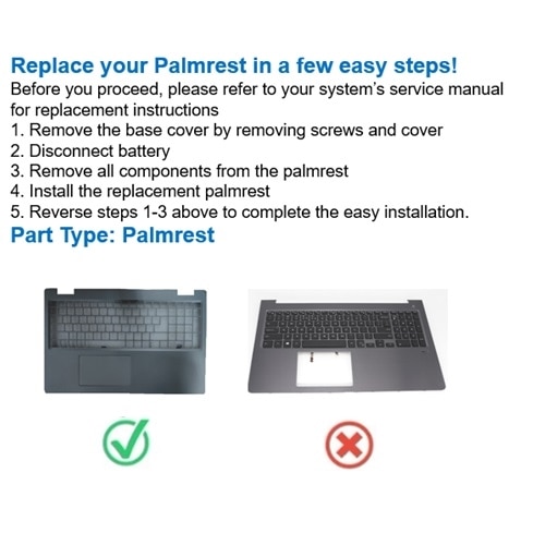 Dell-håndleddstøttemontering med én styreenhet 2