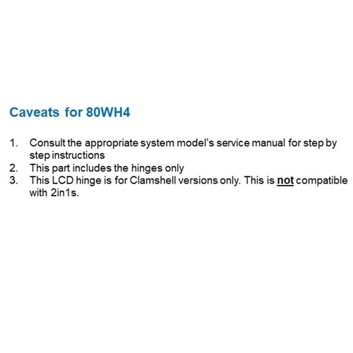 Dell linker- en rechterscharnier voor LCD met beugel 3
