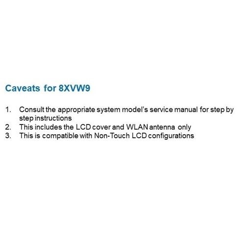 Boîtier arrière d’écran LCD non tactile/capot arrière Dell avec WLAN  3