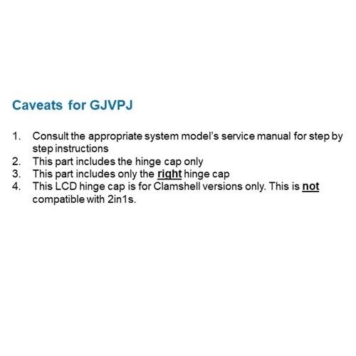 Tappo cerniera destra Dell  3