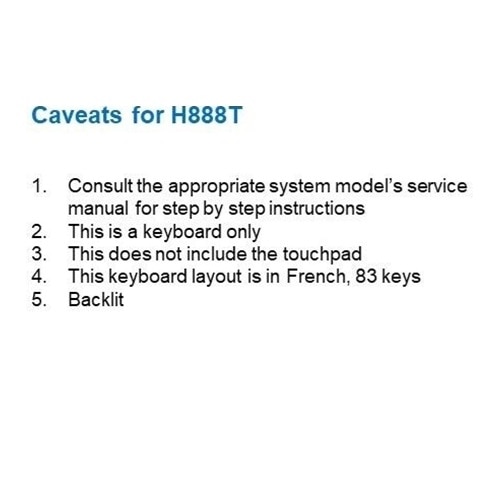 Clavier Dell rétroéclairé, français (Europe), 83 touches 3