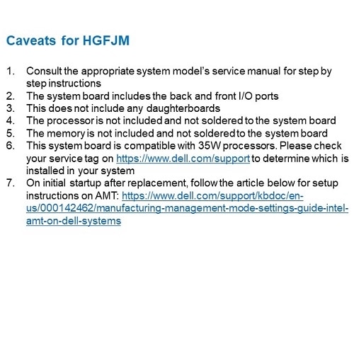 Assemblage de carte mère vierge Dell, OptiPlex 3080 3
