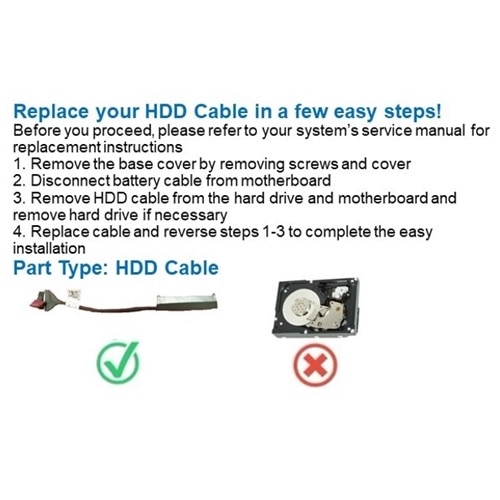 Dell 7 mm SATA HDD Cable 2