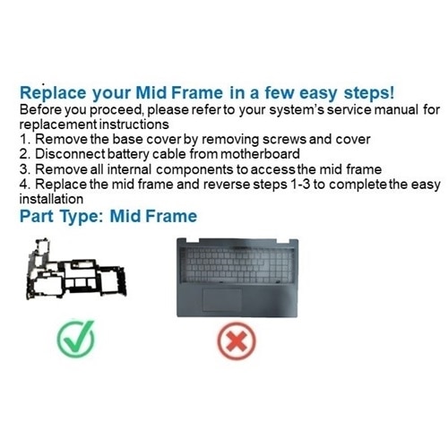 Dell Halterung Mittelrahmen 2