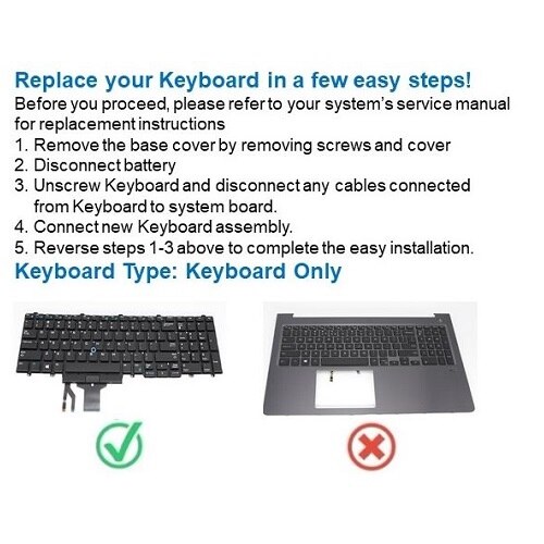 Dell German backlit Keyboard with 100keys Dell UK