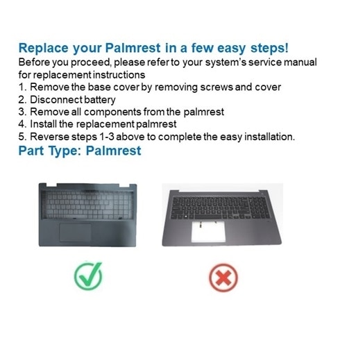 Dell håndleddstøttemontering  2