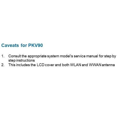 Dell LCD-Rückabdeckung/hintere Abdeckung, mit WWAN-Antenne 3