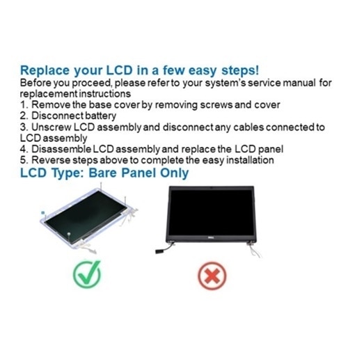 Dell 11,6" HD uten berøringsfunksjon, med antiblending LCD  2