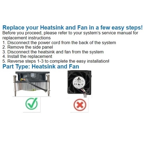 Dell 35W Heatsink Assembly with Fan for CPU 2