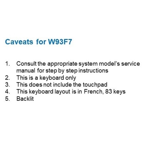 Clavier rétroéclairé Dell français de avec 83 touches 3
