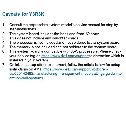 Dell-hovedkortmontering, Intel Q370 3