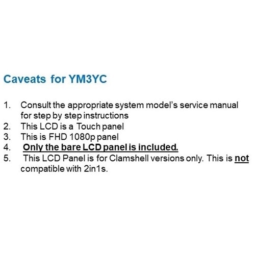 LCD FHD touch-screen Dell da 13,3" antiabbagliamento con cavo 3