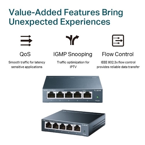 tp link tl sg105 5 port gigabit ethernet network switch