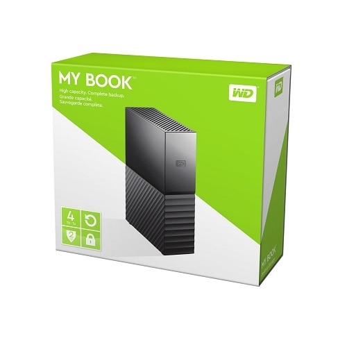 WD My Book 4TB USB 3.0 Desktop Hard Drive With Password Protection And ...