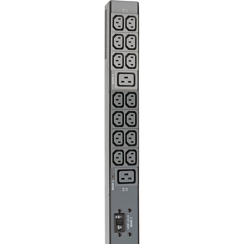 Tripp Lite by Eaton PDU 14.5kW 200-240V 3PH Monitored PDU - LX Interface Gigabit 48 Outlets IEC 309 60A Blue Input LCD 3 m Cord 0U 1.8 m Height TAA 2