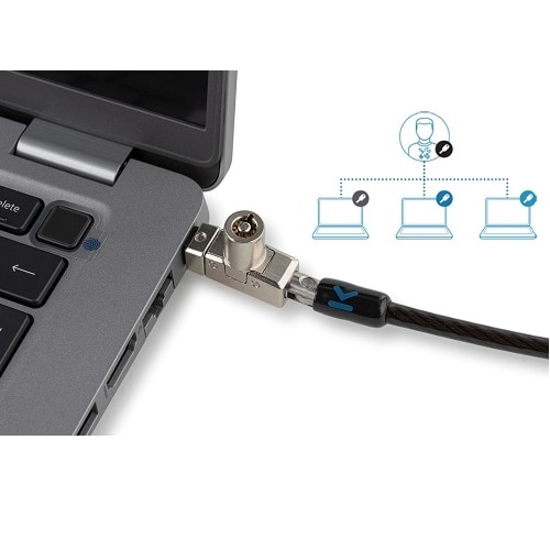 N17 2.0-lås med nøgle til bærbare computere til Dell-enheder med masternøgle (25 låse + masternøgle) 1