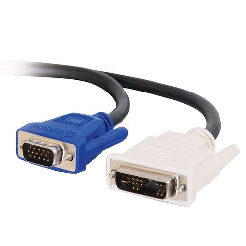 C2G - VGA-kabel - DVI-A (han) - HD-15 (han) - 5 m (16.4 ft) 1